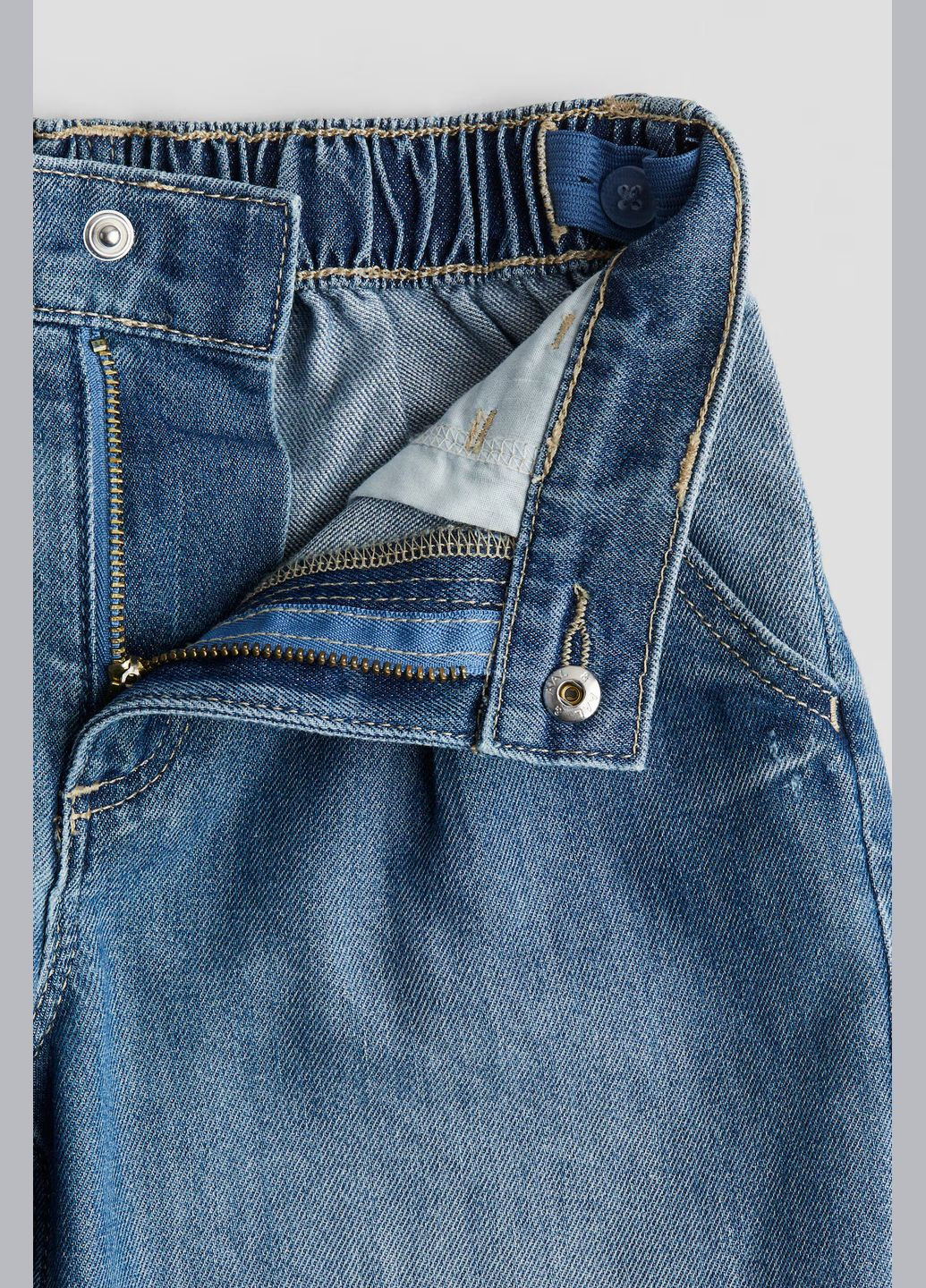 Голубые штаны джинсы для девочки 9746 128 см голубой 73246 H&M