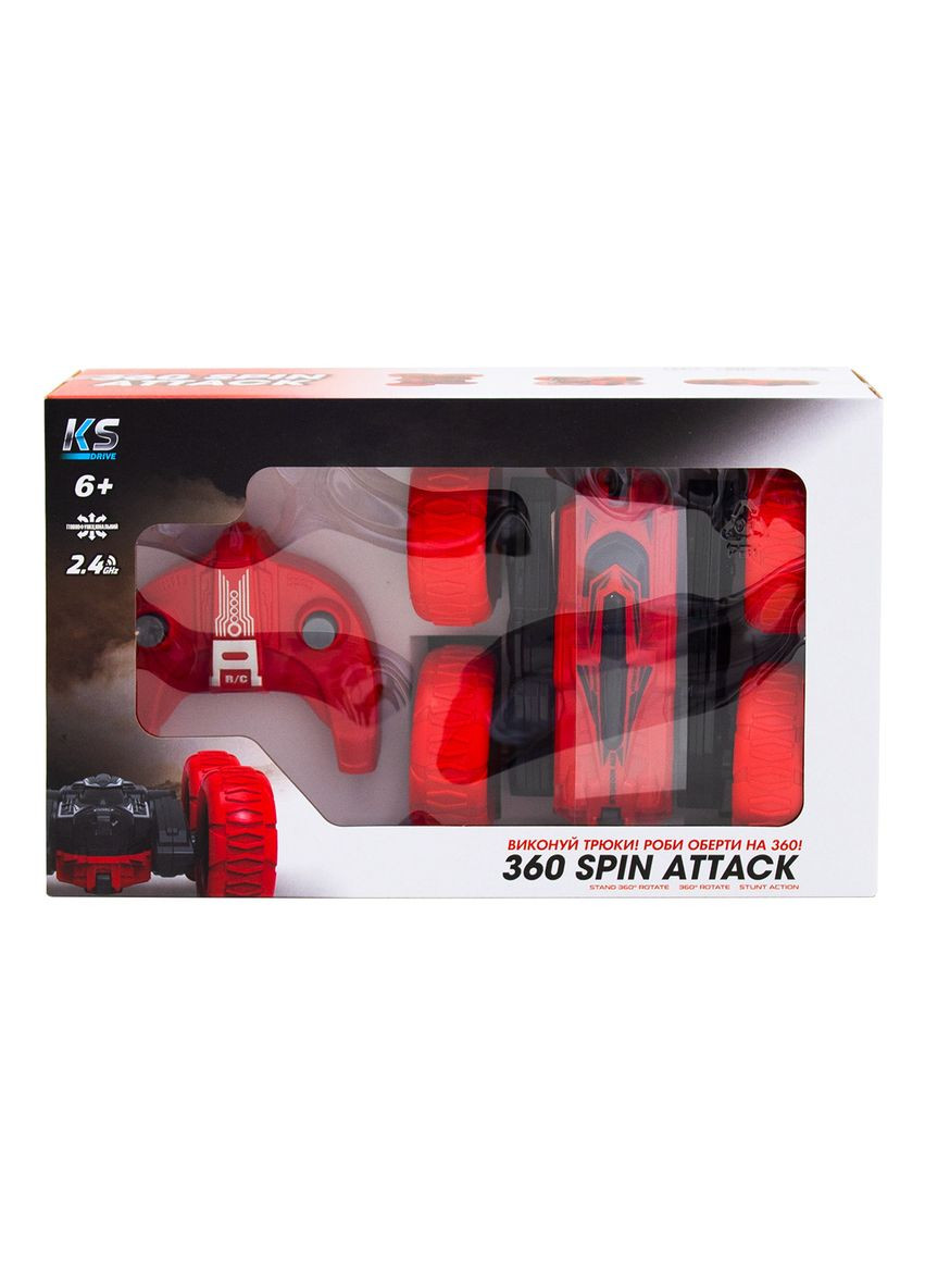 Автомобиль на р/у - Трюковый (2.4Ghz, красно-черный) KS Drive (342123109)