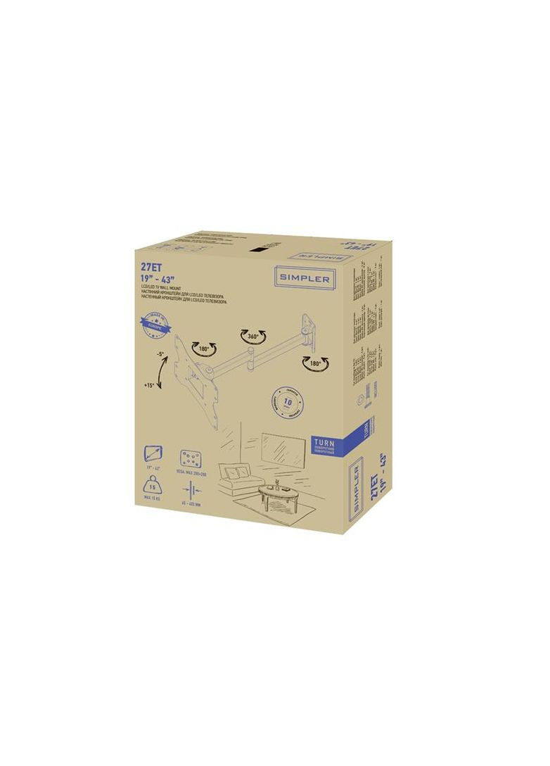 Кронштейн Simpler 27ET (VESA200х200) KSL (336953050)