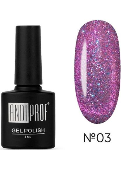 Гельлак для ногтей Andi Prof Cat Rain, 8 мл №03 Andi-group (299384969)