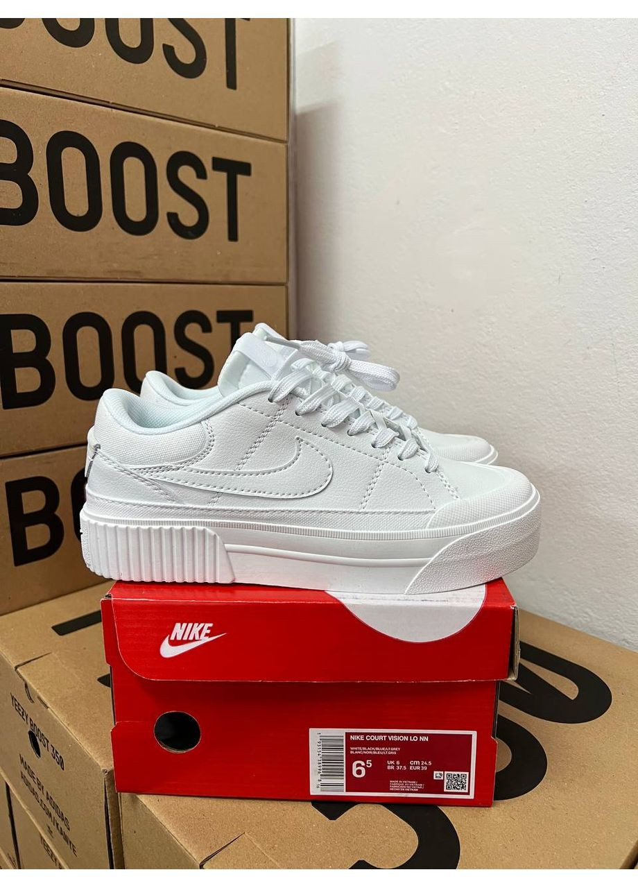 КРОСІВКИ ЖІНОЧІ NIKE COURT VISION WHITE НАЙК No Brand білі демісезони (368855852)