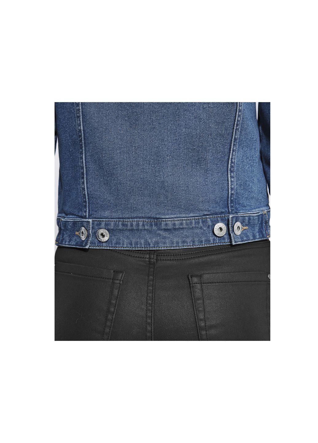 Синя демісезонна джинсова куртка прямого крою для жінки lidl 416948 36(s) синій Esmara