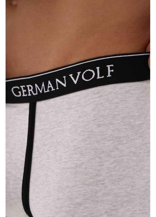 Боксери чоловічі з преміальної бавовни подовжені, сірий меланж 892184 German Volf 25132 (371968601)