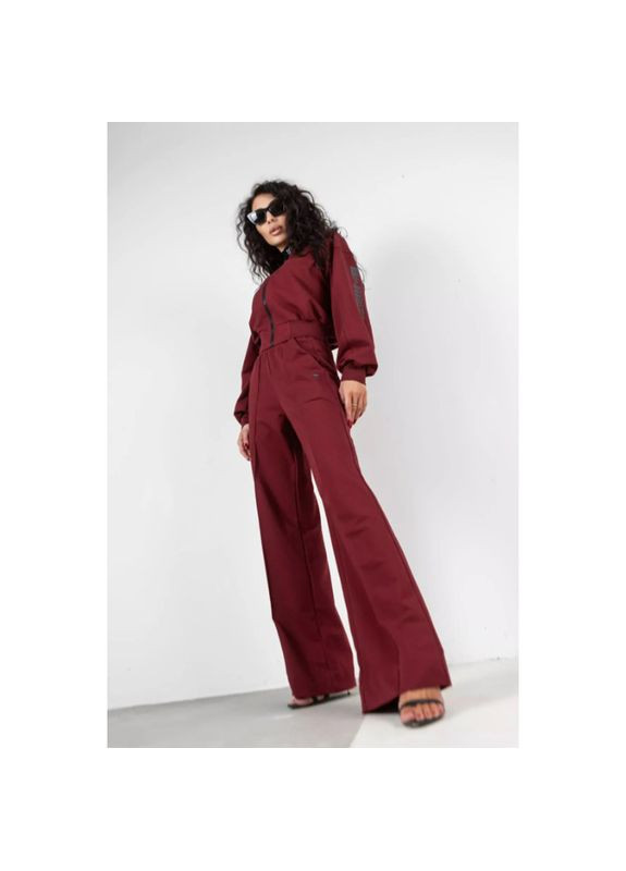 Костюм бомбер и брюки палаццо ET1 S Марсала (06399878) TOTALFIT (296687430)