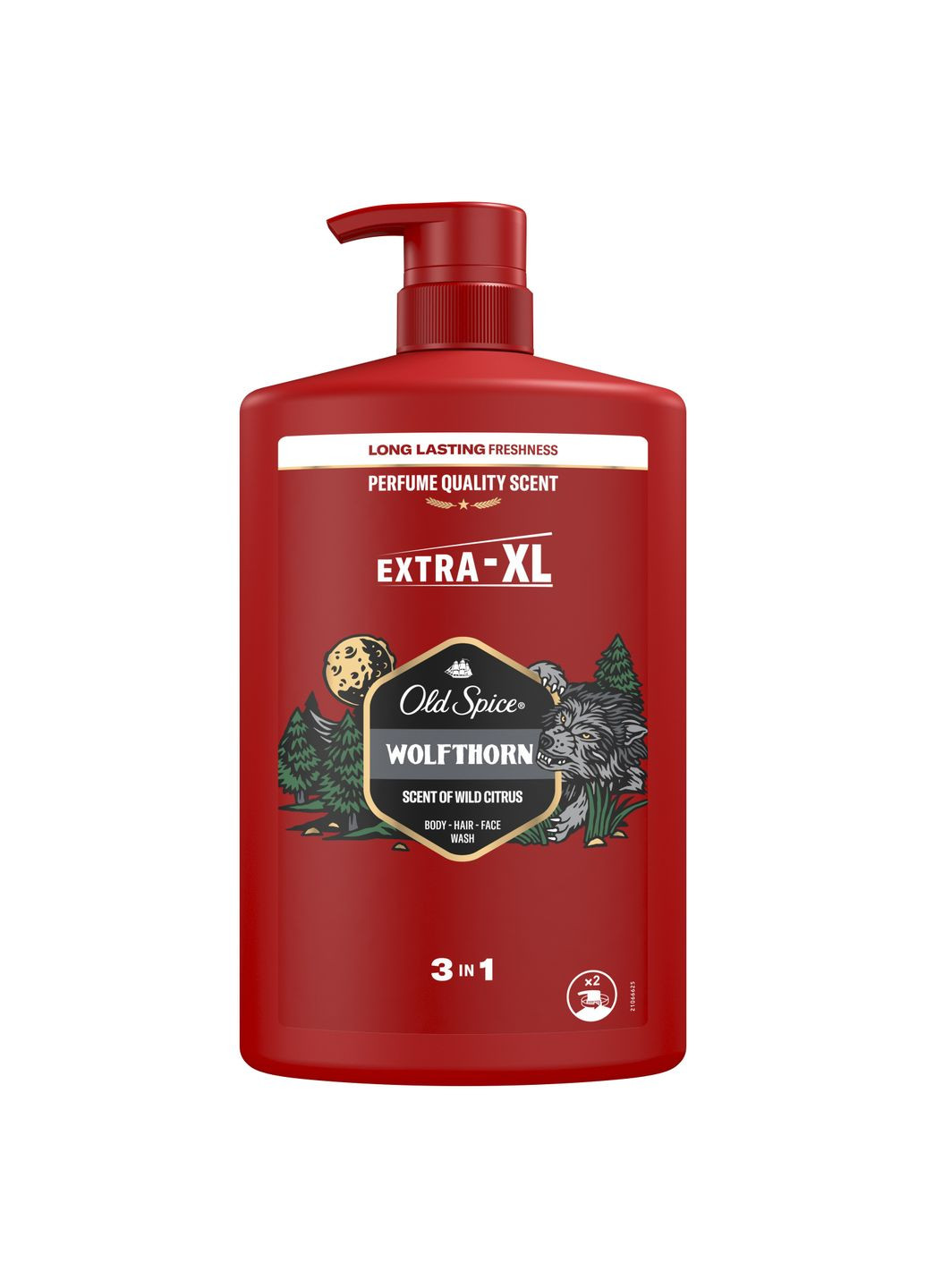 Гель для душу + шампунь 3-в-1 Wolfthorn 1000 мл Old Spice (307071094)