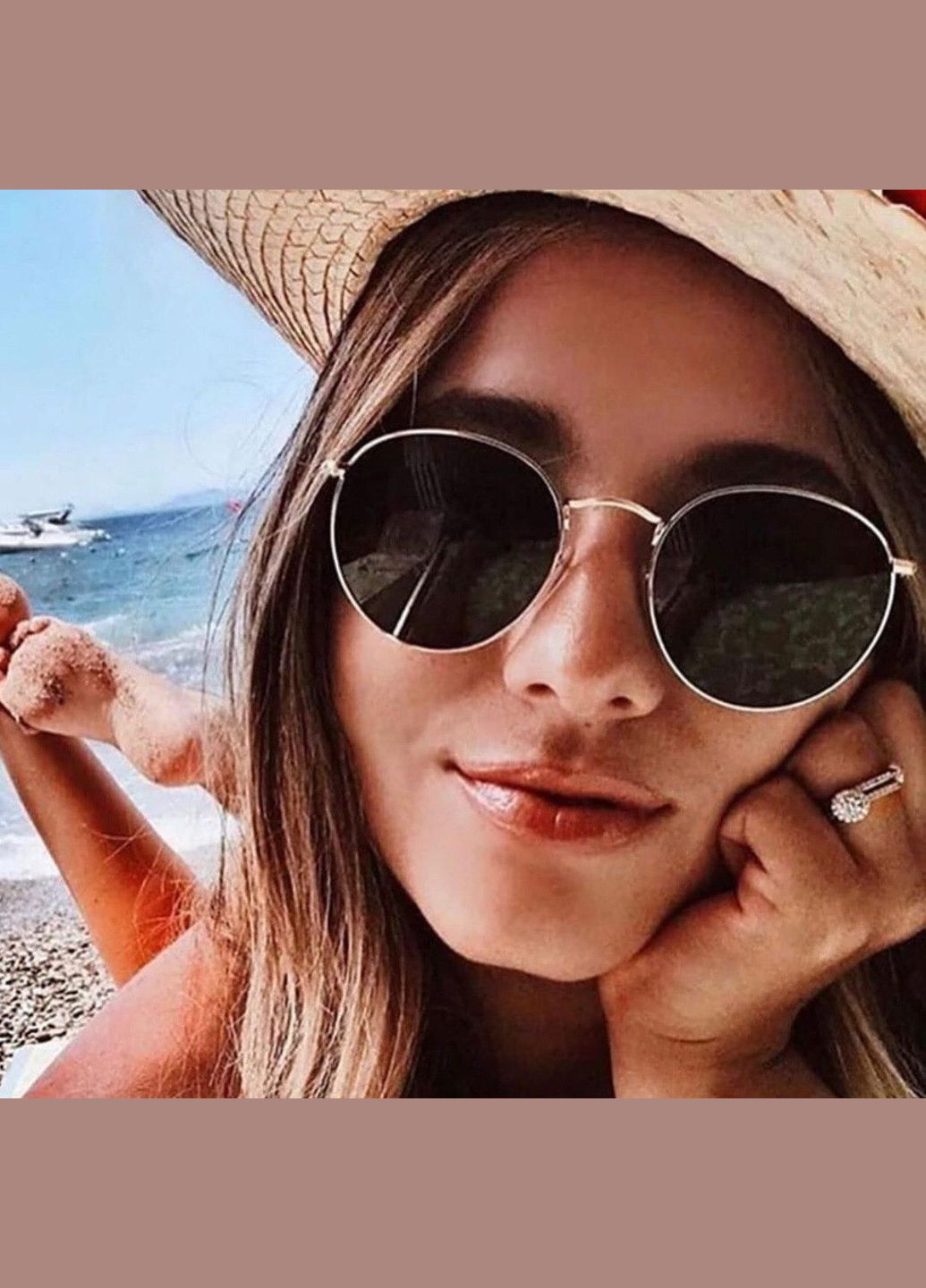 Солнцезащитные очки Round 0097255 PTR No Brand (317769482)