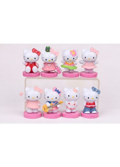 Фигурки Привет Китти Хеллоу Китти Hello Kitty набор игрушки 8шт 6 см Shantou (393632899)