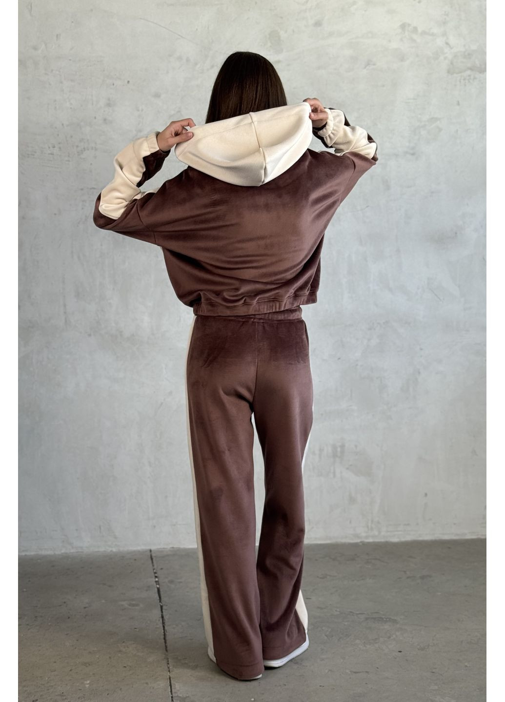 Костюм з кофта+брюки велюр CHICLY (360750352)