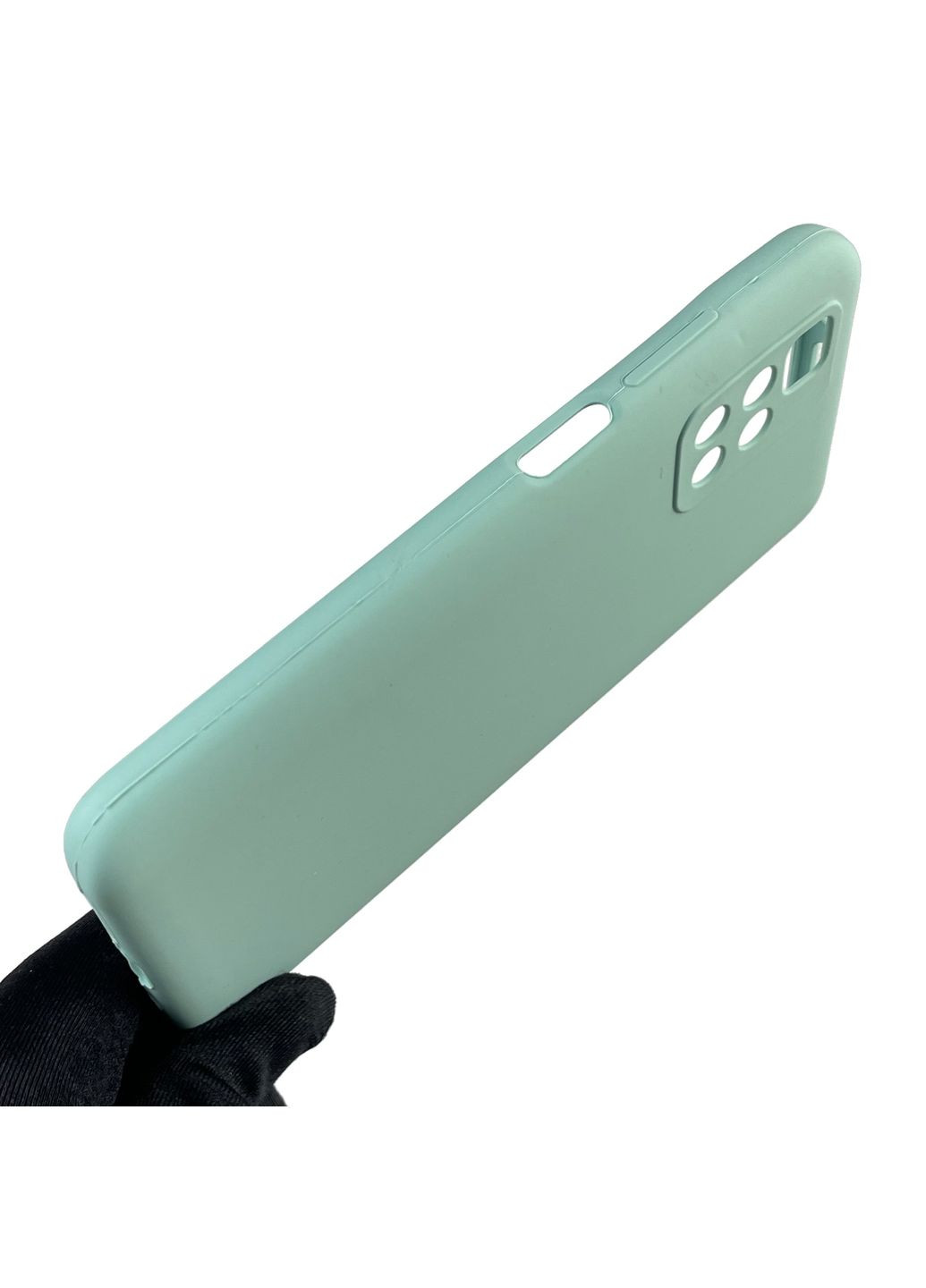 Чохол для Redmi 10 (4G) силіконовий з мікрофіброю нековзний на сяомі редмі 10 4г бірюзовий Xiaomi (366388888)