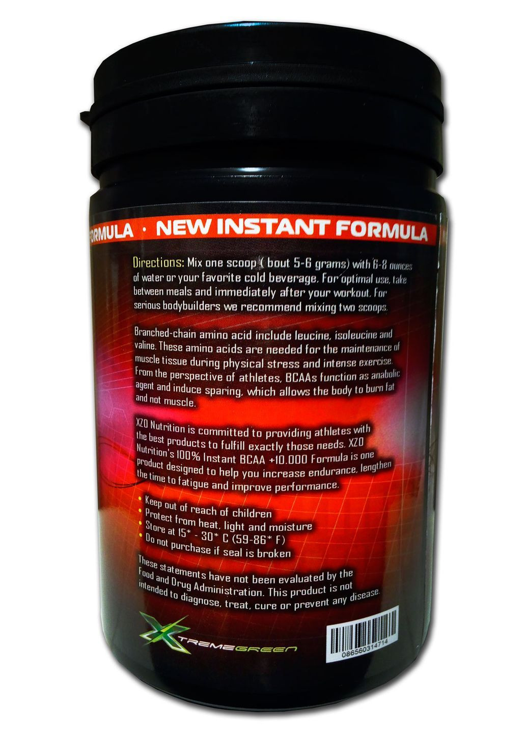 Амінокіслота ВСАА 500 г Банан Xtreme Amino Acid XZO Nutrition (372833540)