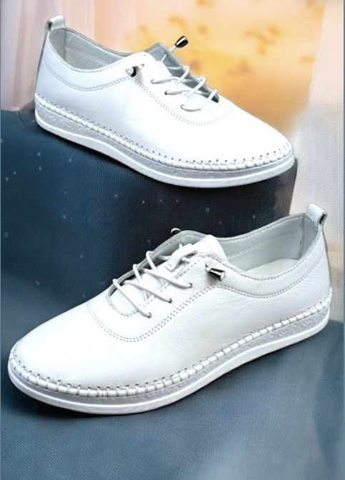 No Brand Туфли белый з натуральная кожа, — всесезон (323222705)