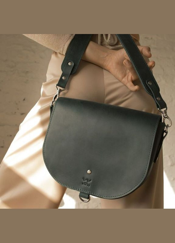 Сумка жіноча шкіряна через плече Ruby L Чорний The Wings (302009269)