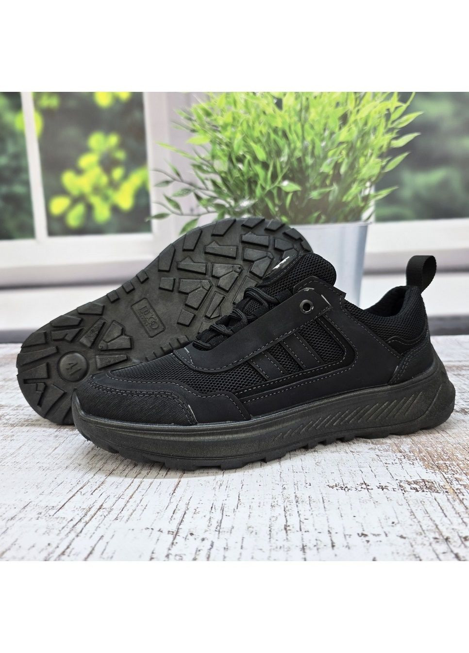 Чорні Осінні кросівки чоловічі Dago