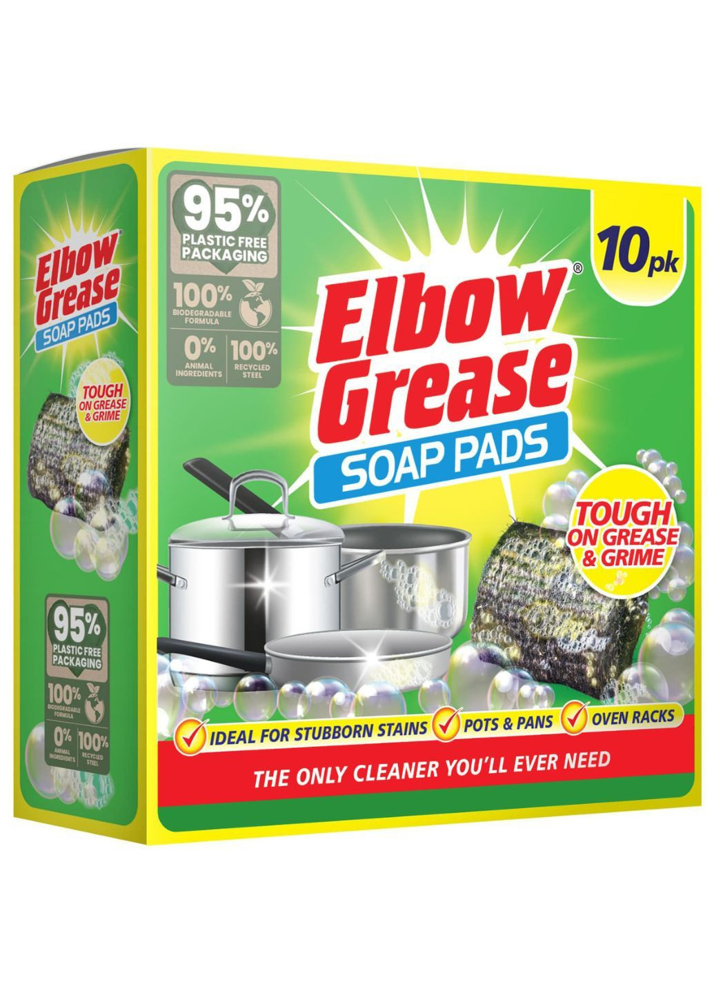 Мильні губки для посуду Soap Pads 10 шт Elbow Grease (294194804)