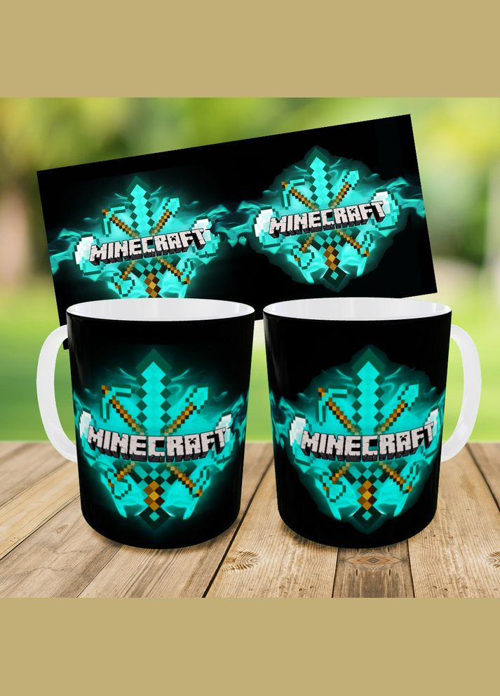 Набор: детская сумка-бананка+кружка Майнкрафт Меч «Minecraft» 32х15см, бананка для мальчика через плечо на подарок (0296) No Brand (319760360)