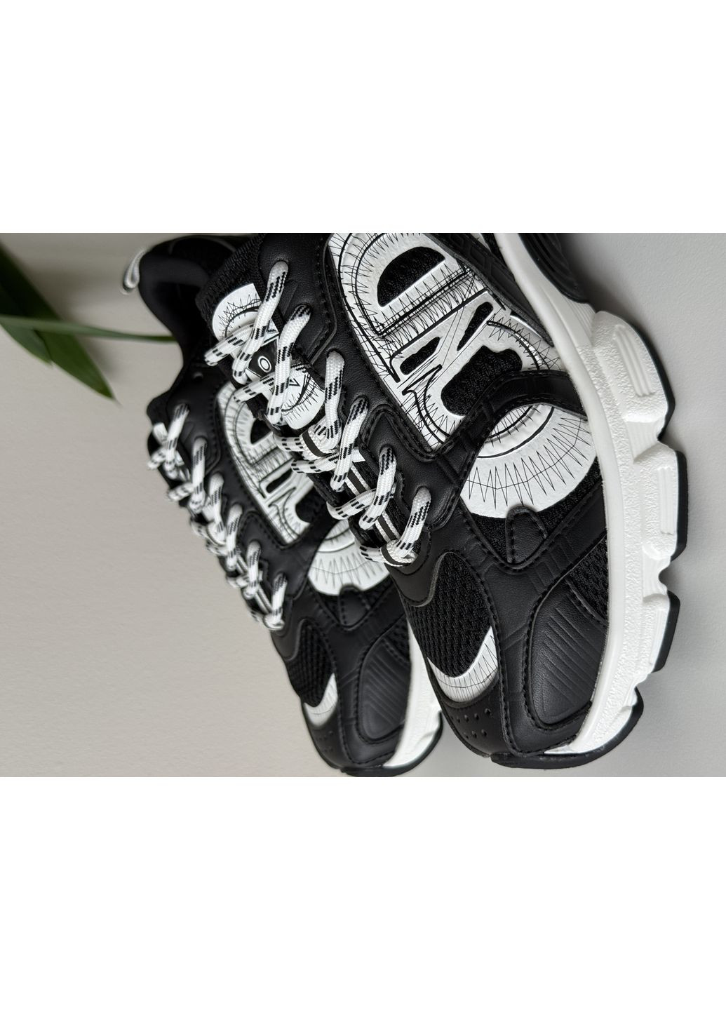 Чорно-білі Осінні кросівки жіночі і чоловічі dior chrono black white | діор хроно чорно-білі No Brand