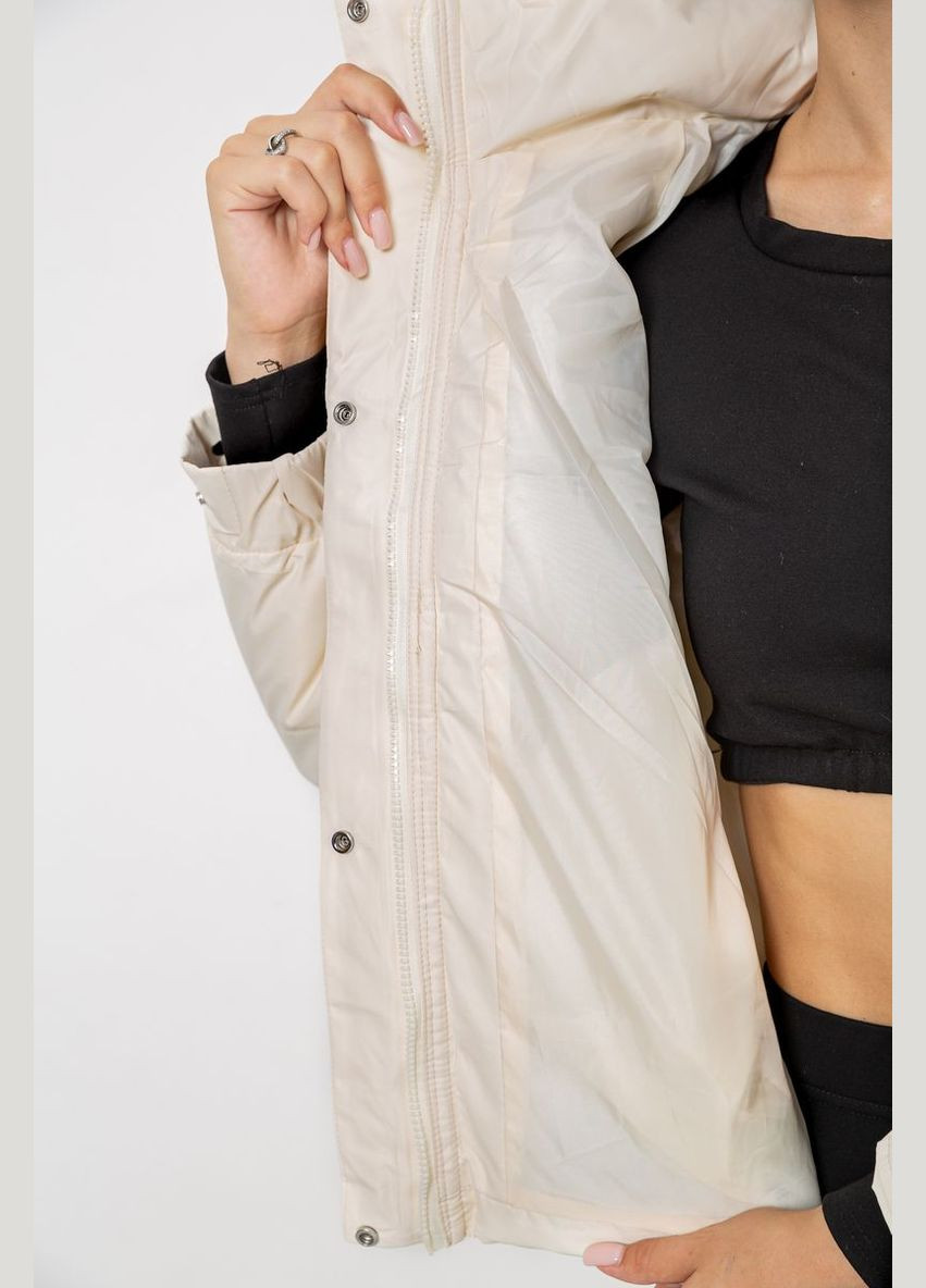 Молочная демисезонная куртка женская демисезонная с рукавом реглан Ager 244RE115