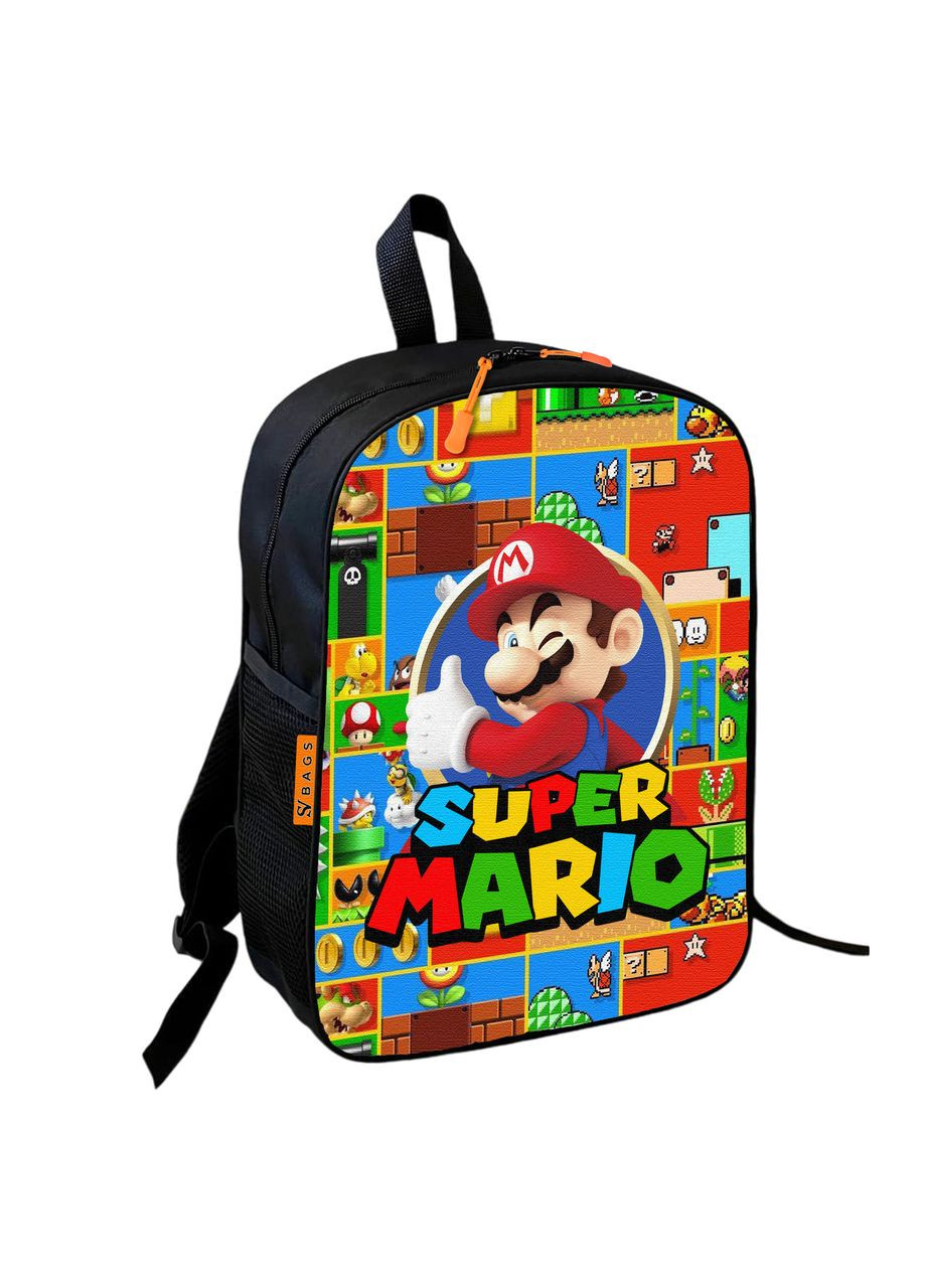 Рюкзак школьный детский 36х27см " Super Mario" с принтом для мальчика Марио (306438665)