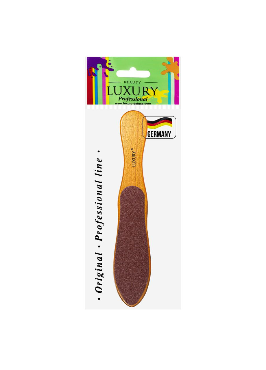 Терка для ніг дерев'яна двостороння гріт 80/120 TD-03 Beauty LUXURY (302727951)