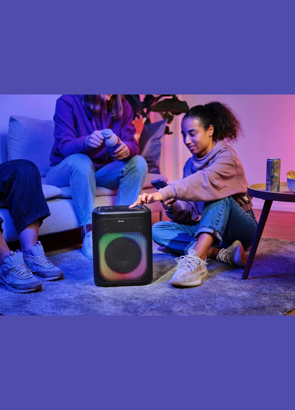 Портативна акустична система Azura 50Вт, 1.0, ВТ 5.2, TWS, MP3, IPX4, RGB, Trust (333824374)