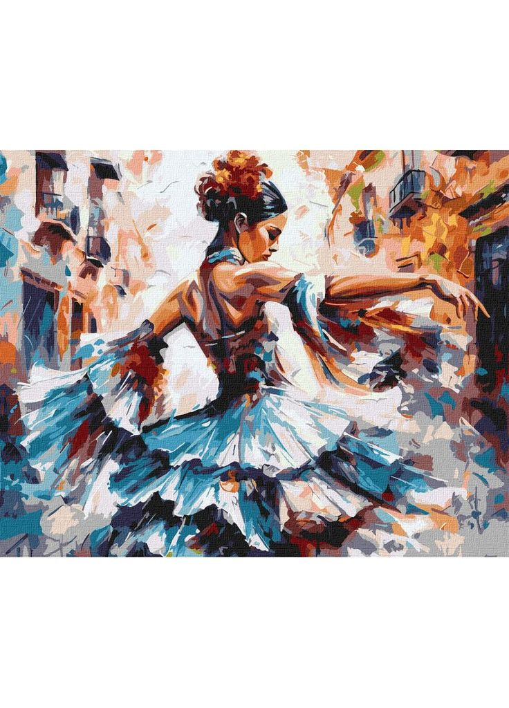 Картина за номерами - Дівчина в танці ©art.solomiia 40х50 см IDEYKA (363986580)