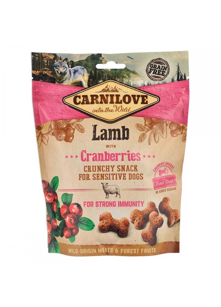 Ласощі для собак Lamb with Cranberries для імунітету з ягнятим 200 г (100405/7250) Carnilove (362135163)