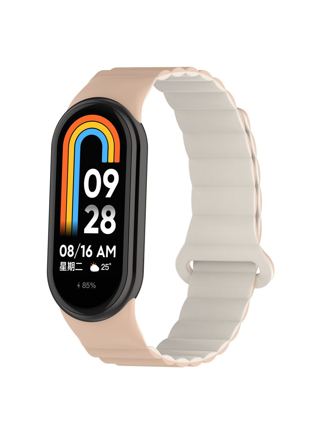 Ремінець для Xiaomi Mi Band 8/9/10 Pink Sand/Stone No Brand Xiaomi Smart Band 8,Xiaomi Smart Band 9,Xiaomi Smart Band 10 (340913291)