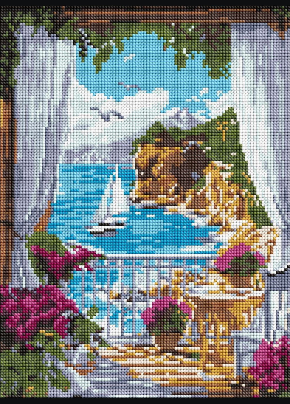 Алмазна мозаїка "Сонячна гавань" ©art_selena_ua, 30х40 см, AMO8134 IDEYKA (328905014)