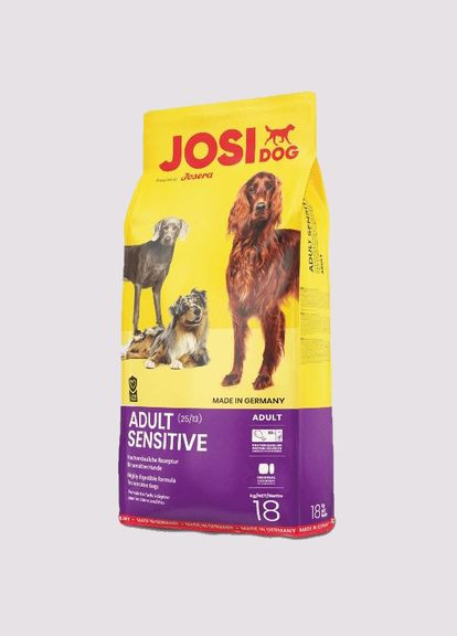 Сухий корм для дорослих собак Sensitive Adult з м'ясом свійської птиці 15 кг JOSIDOG (339111626)