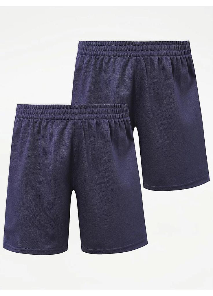 Набір дитячих футбольних шортів 2 шт на резинці для хлопчика Темно-сині (25091777) George (367581939)