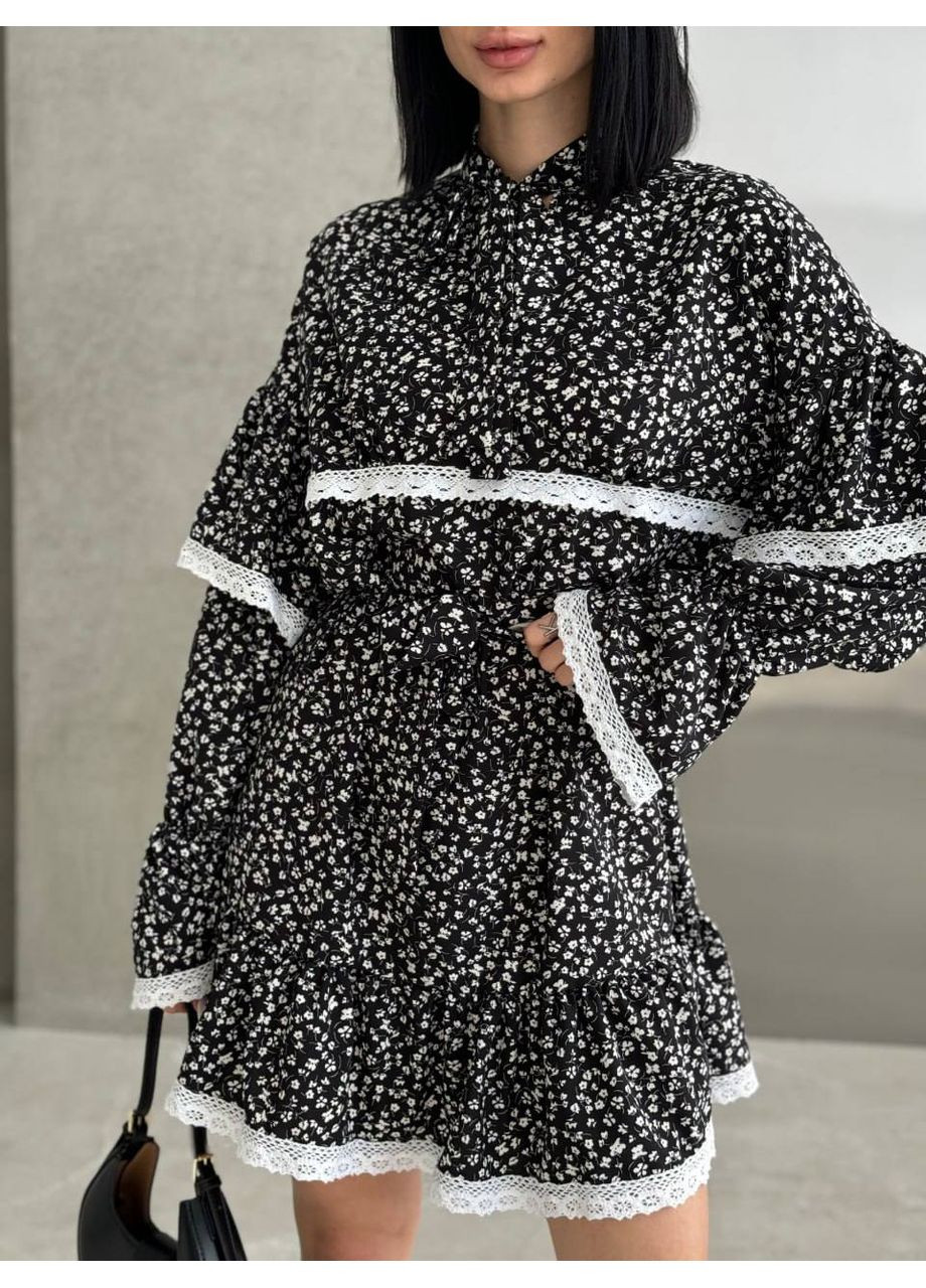 Чорно-білий сукня No Brand