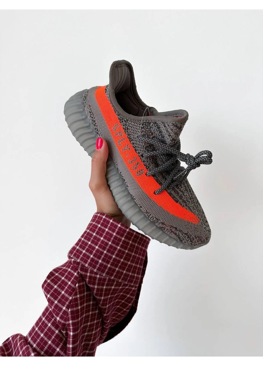 КРОССОВКИ ЖЕНСКИЕ ADIDAS YEEZY BOOST 350 V2 DARK BELUGA REFLECTIVE АДИДАС ИЗИ БУСТ ЧЕРНЫЕ No Brand чёрные демисезоны (392029249)