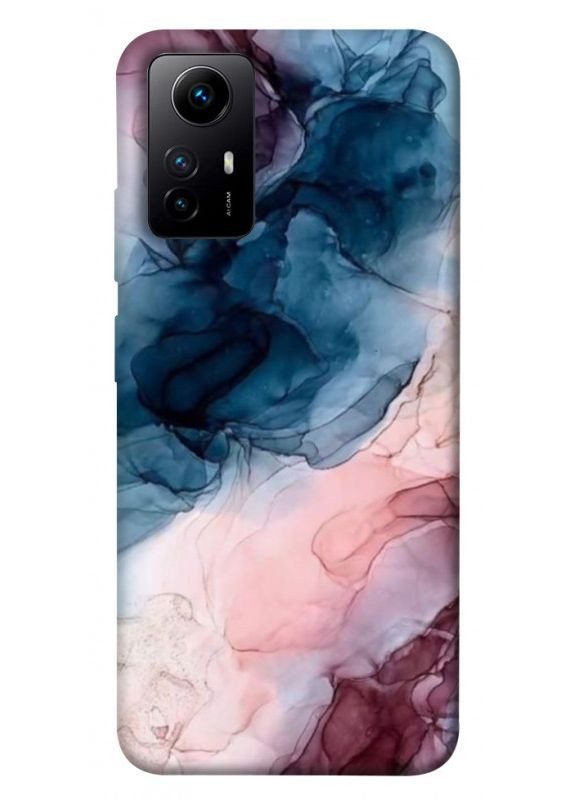 Чехол с принтом для Xiaomi Redmi Note 12S / на Ксяоме, сяоме, ксиоме редми ноте 12с Розово-голубые разводы No Brand (339677247)