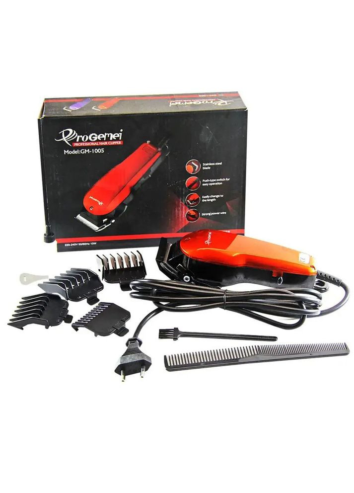 Электрическая стрижка с 4 насадками GM 1005, 15 Вт/Профессиональная стрижка Gemei (370258069)