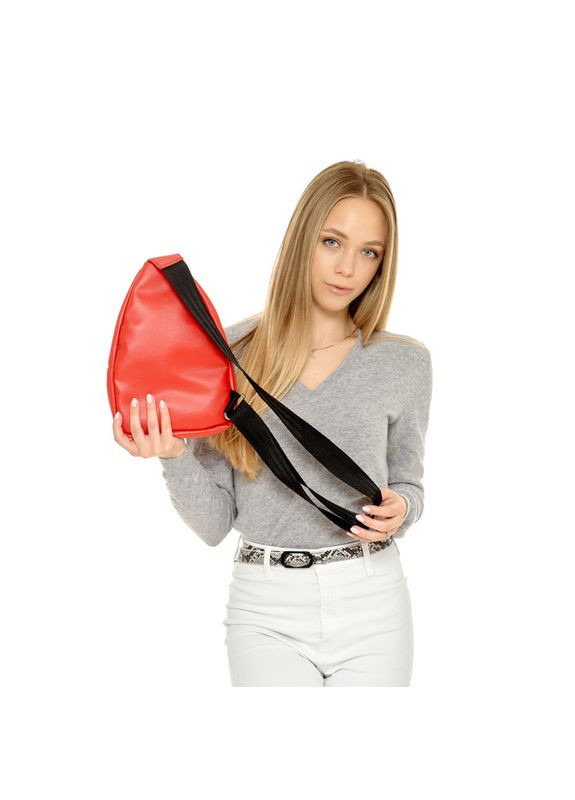 Женская сумка слинг через плечо Brooklyn красная Sambag (322870677)