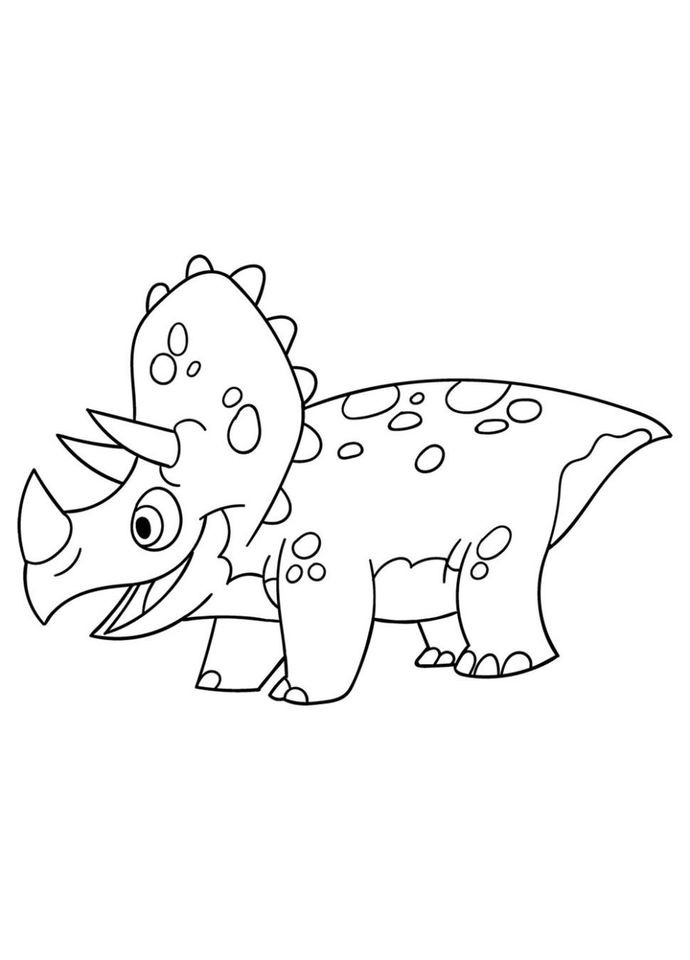 Детская раскраска на холсте "Трицератопсик" 15058-AC No Brand (339779635)