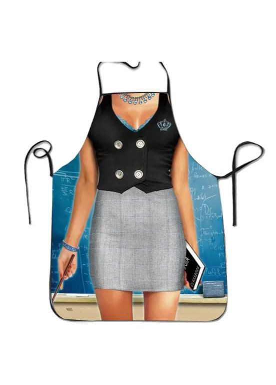 з приколом Вчителька для жінок 75 на 60 см різнобарвний Jannet Фартух (317843024)