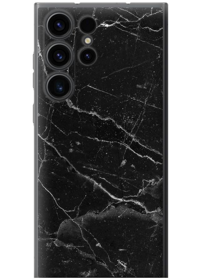 Силіконовий чохол 'Чорний мармур v2' для Endorphone Samsung Galaxy S23 Ultra (316647056)