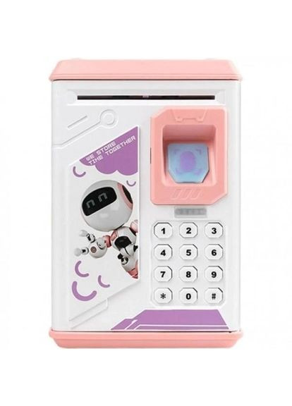 Дитяча сейф-скарбничка інтерактивна з кодовим замком та імітатором відбитка пальців Pink No Brand (367079033)