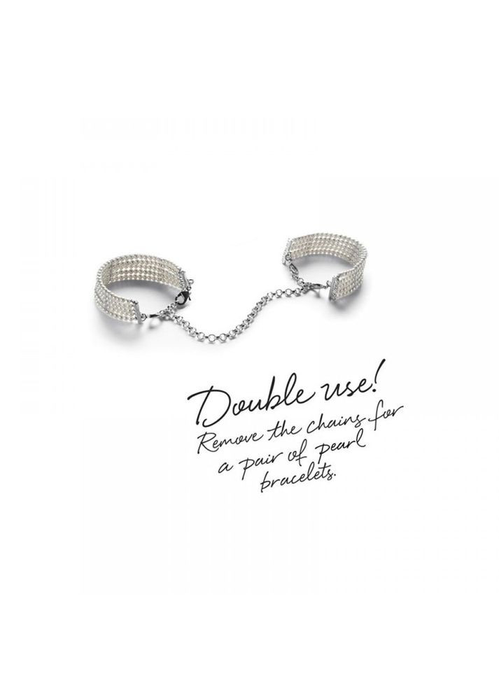 Браслетынаручники PLASIR Nacre белый жемчуг Indiscrets Bijoux (298918971)