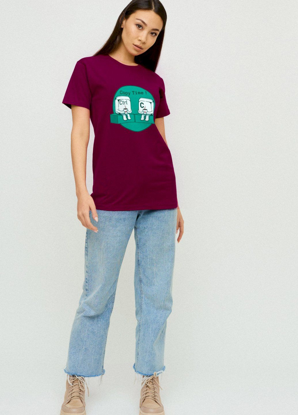 Футболка Boyfriend / air print / YAPPI - (252385980)