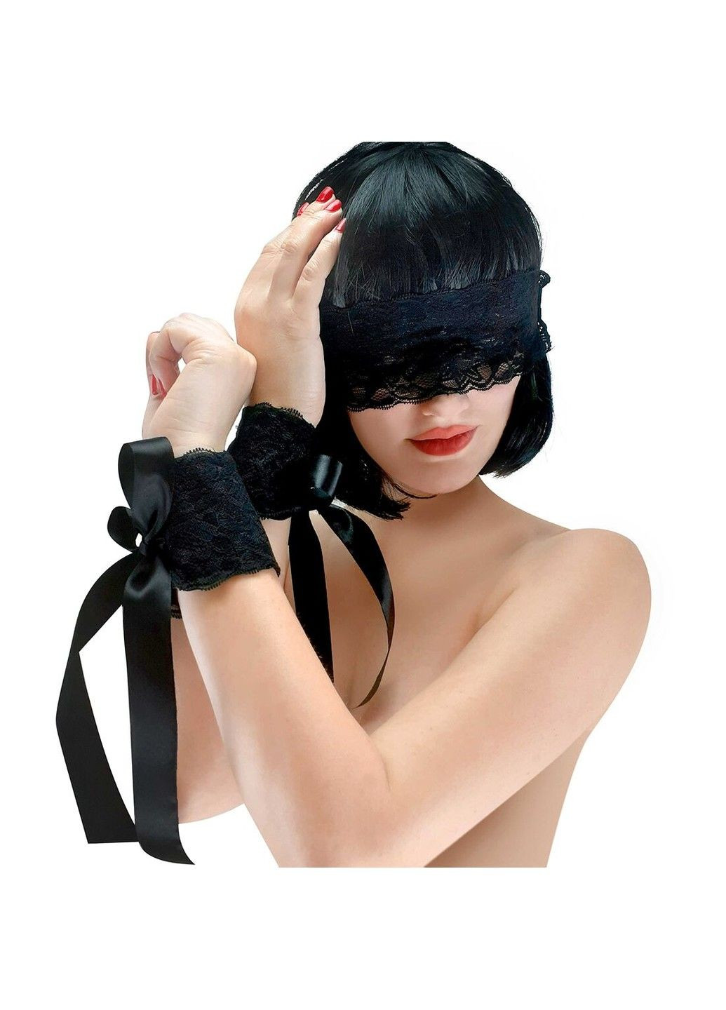 Эротический набор повязка на глаза и наручники : Blindfold and Handcuffs Aria Art of Sex (339866137)
