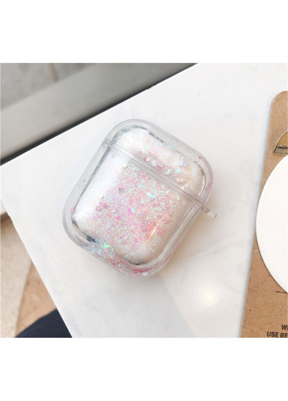 Чехол для наушников AirPods 1, 2 с блестками Trends Airpods 1/2 (360897060)
