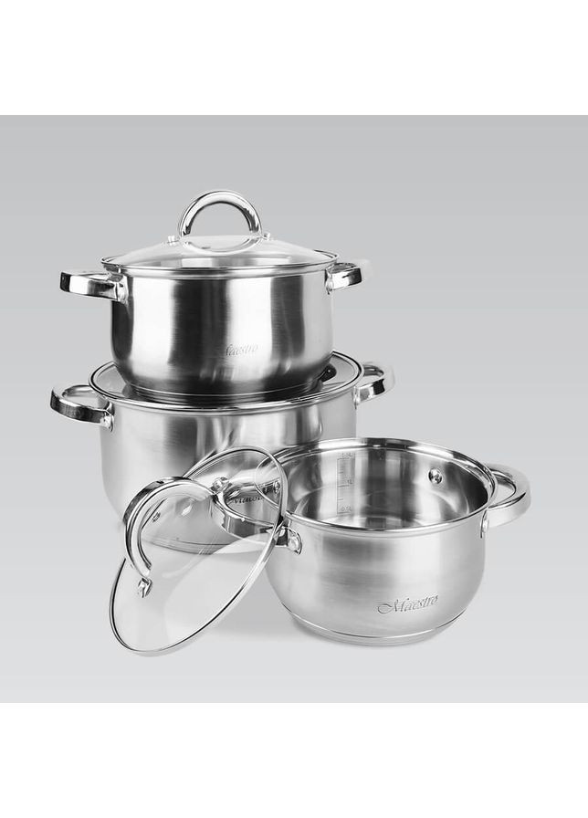 Набор кастрюль MR-2120-6L 6 предметов Maestro (349224219)