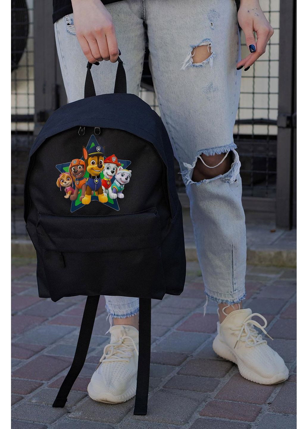 Повсякденний Рюкзак Шкільний Для Дівчинки Compact З Принтом Щенячий Патруль Black Without (360641942)