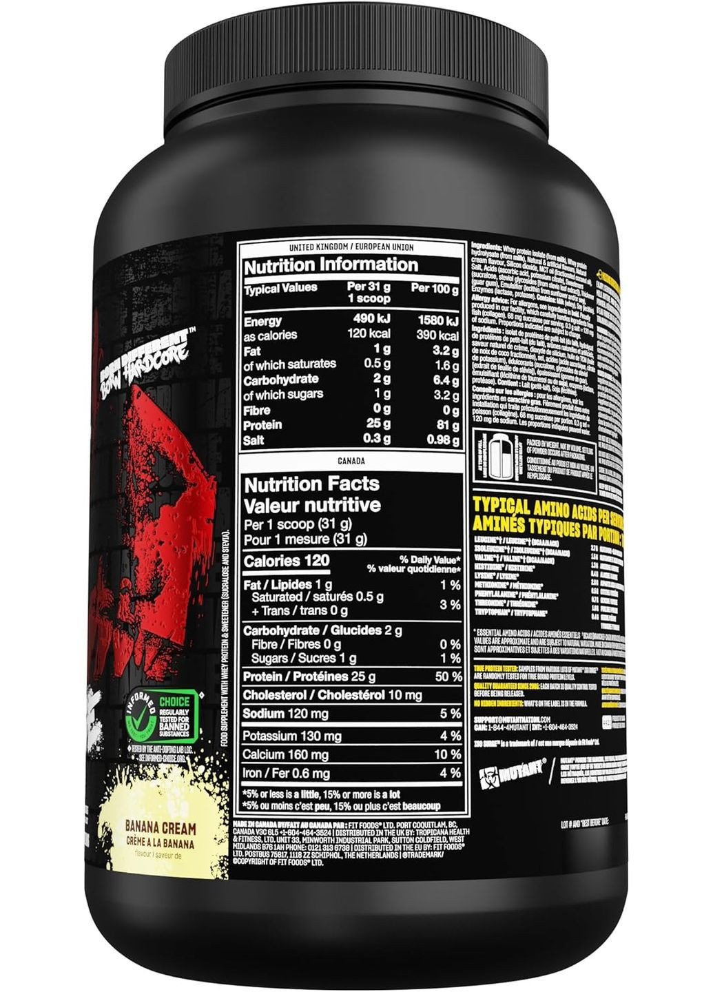 Протеїн Iso Surge 727 г, Banana Cream MUTANT (370799202)