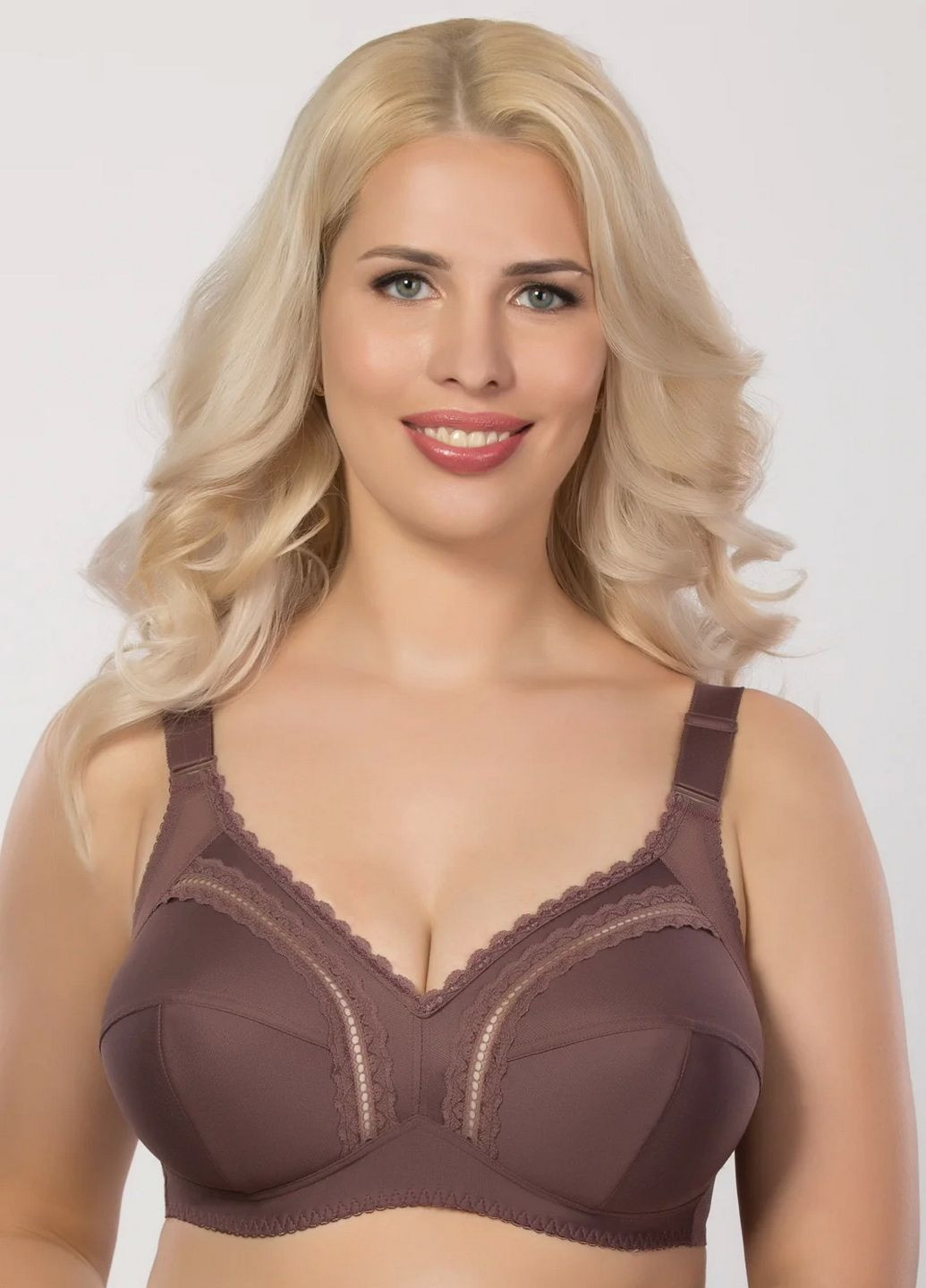 Кофейный бюстгальтер Elita без косточек