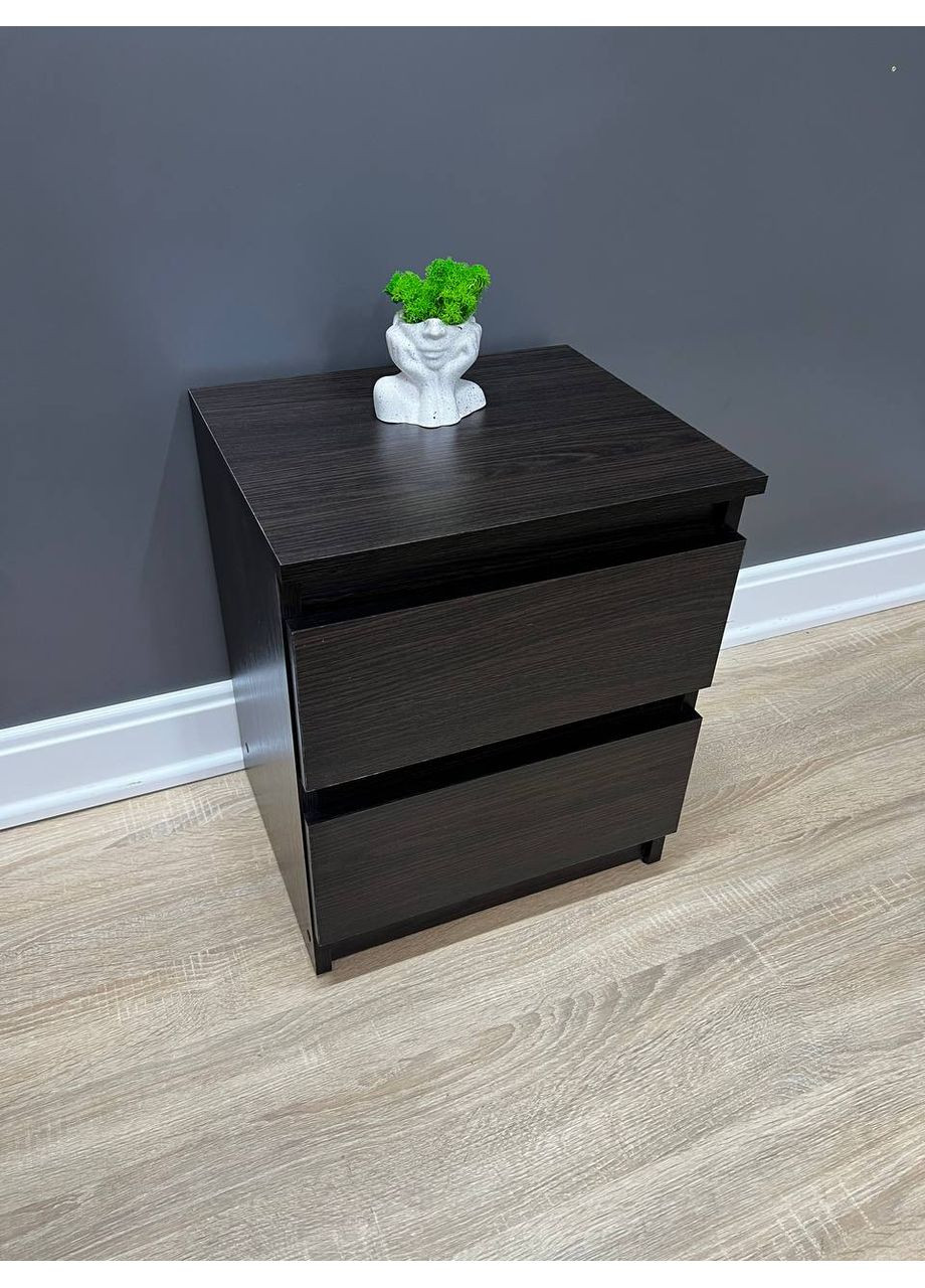 Тумба приліжкова Кватро 2 шухляди 400х480х340 мм Дуб Венге Магія No Brand (363979482)