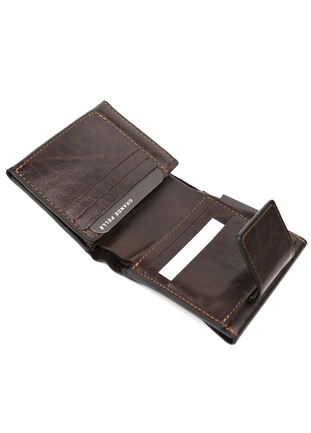 Чоловічий шкіряний гаманець 11х11,5х2,5 см Grande Pelle (315871527)