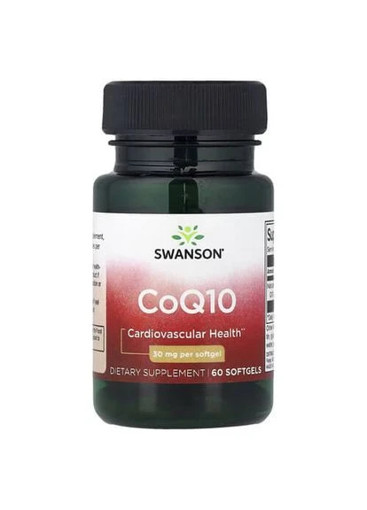 CoQ10 30 мг 60 жидких капсул Swanson (387020444)